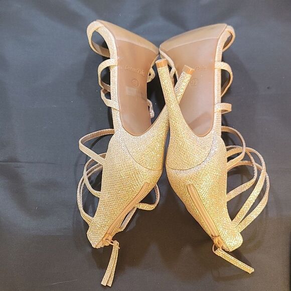 BRAND NEW DREAM PAIR OPEN-TOE  ANKLE STRAPPY BACK ZIPPER HIGH HEELED SANDALS - Picture 14 of 16